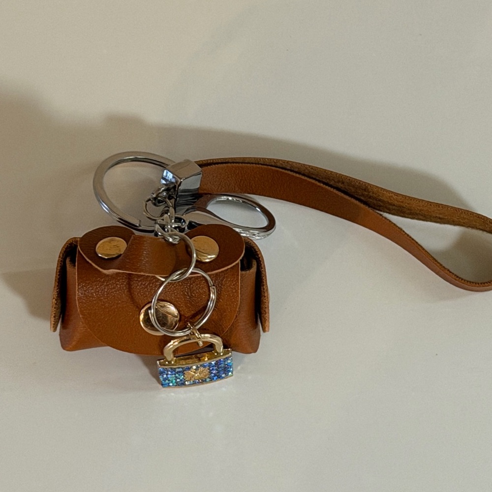 🤎NEW🤎 Brown Leather mini bag Key Chain
